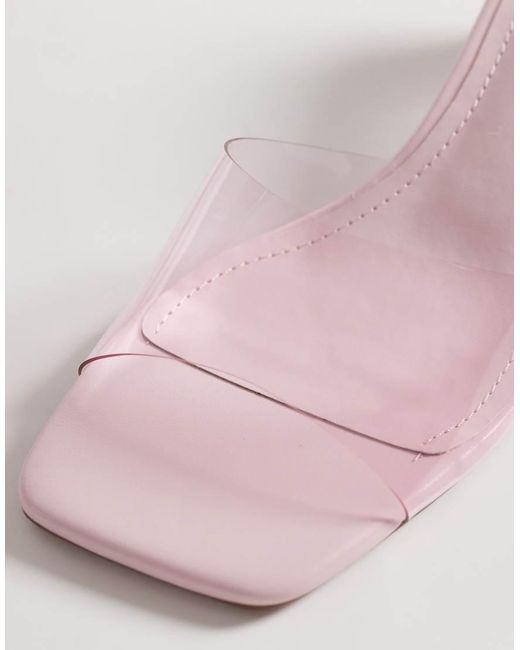 Public Desire Pink Juno Wedge Sandals