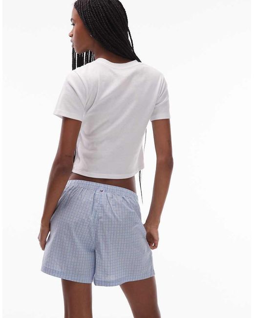 Tommy Hilfiger White Poplin Pyjama Boxer Shorts