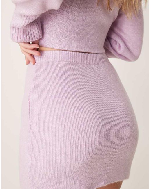 ASOS Gebreide Mini Rok in het Pink