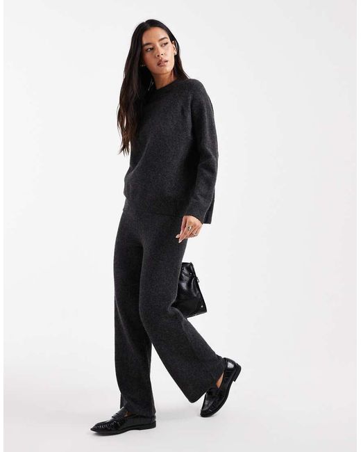 New Look Black Co-ord Knitted Trousers