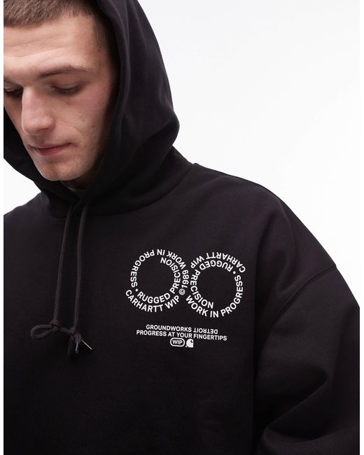 Carhartt – rotation – kapuzenpullover in Black für Herren