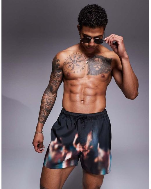 ASOS Gray Swims Short for men