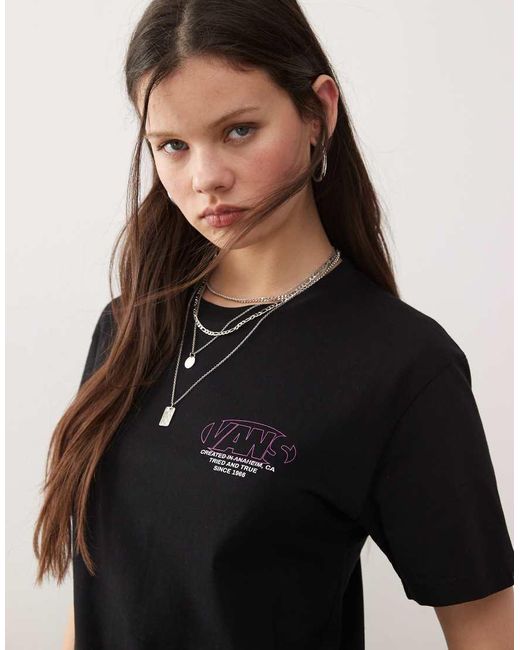 Vans Black Major Type Back Print T-Shirt