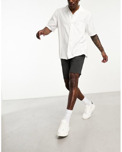 Only & Sons Black Smart Jersey Short for men