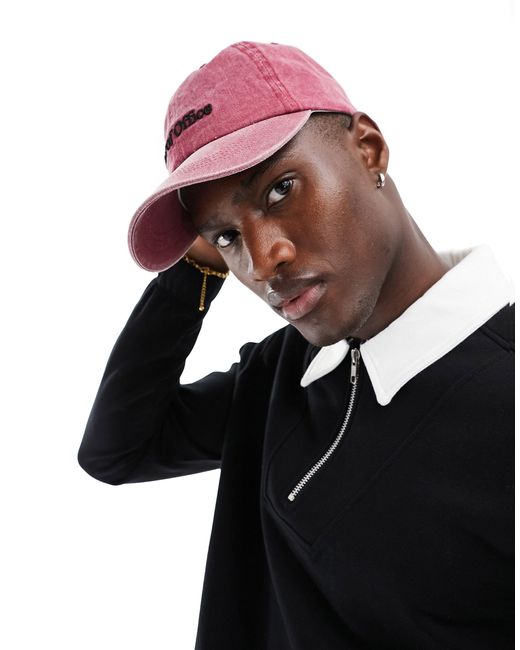 ASOS Pink Baseball Cap With Out Of Office Embroidery for men