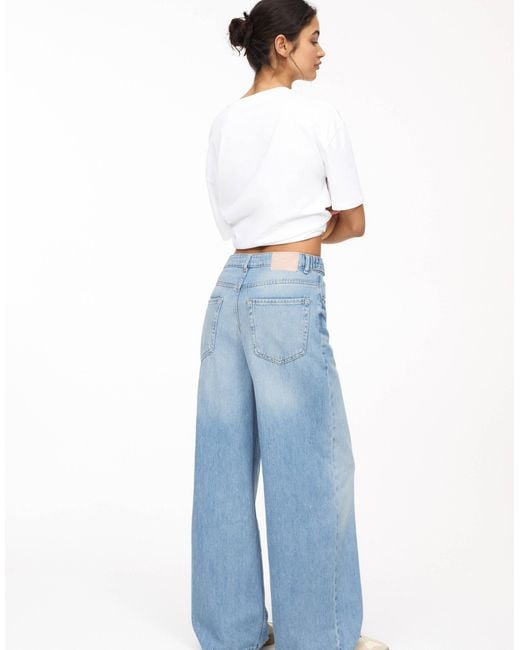 Pull&Bear Blue – weite oversize-jeans