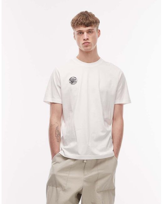 Umbro White Chest Graphic T-Shirt for men