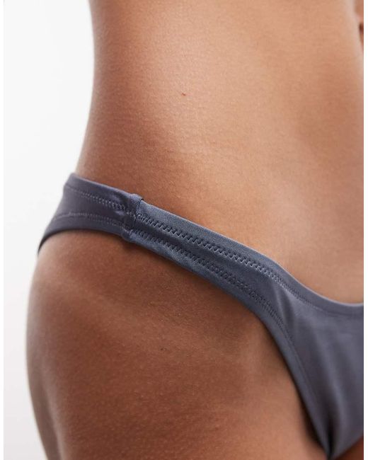 Weekday Blue Mix & Match Brazilian Bikini Bottom