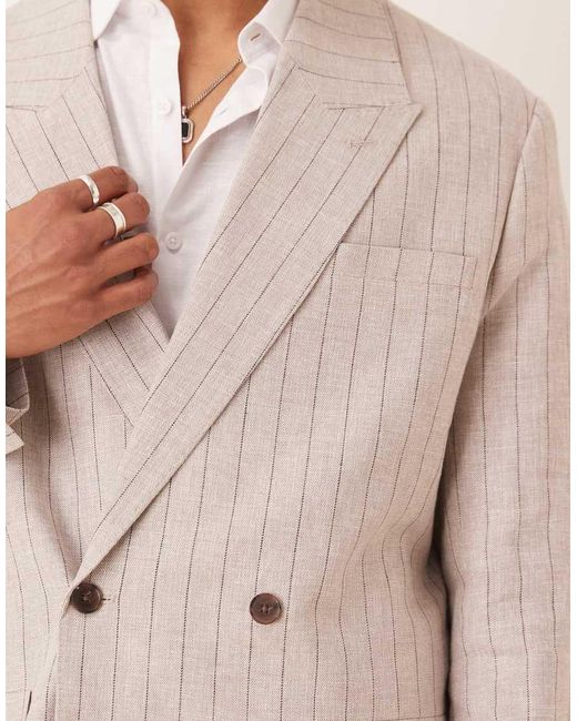 Blazer Comodo di SELECTED in Natural da Uomo