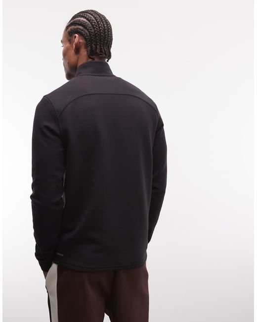 PUMA Blue Cloudspun Long Sleeve Quarter-Zip Training Top for men