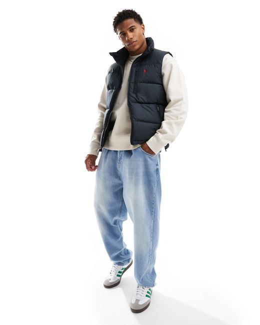 Doudoune sans manches a logo emblematique Polo Ralph Lauren pour homme en coloris Bleu Lyst