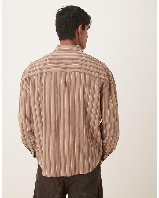 ASOS Natural 90s Oversized Shirt for men