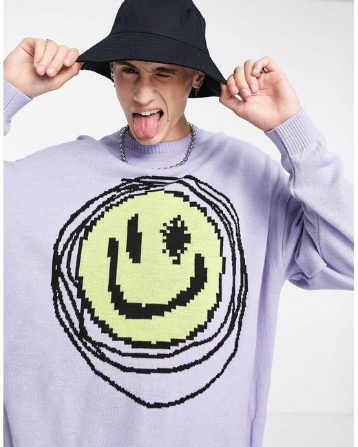 smiley face jumper asos