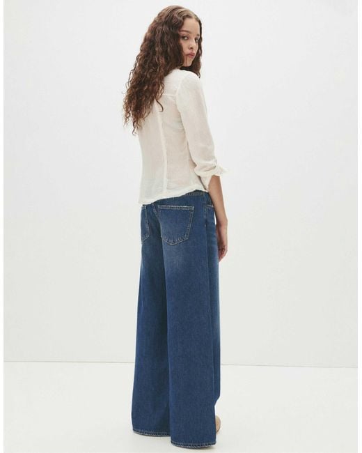 Pull&Bear Blue – weit geschnittene jeans
