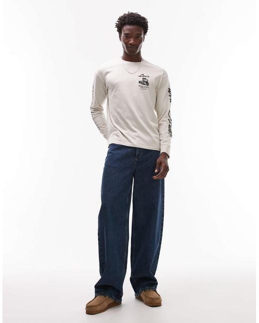 Levi's – workwear capsule – langärmliges t-shirt in White für Herren