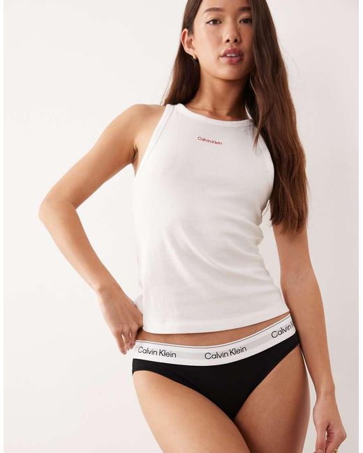 Calvin Klein Black Bikini Briefs Icon Cotton Modal