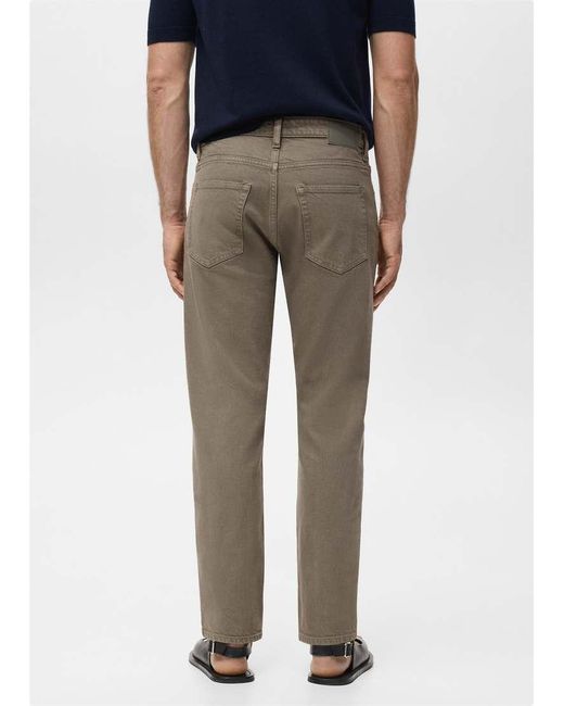 Mango Blue Benc Cotton Straight Jean for men
