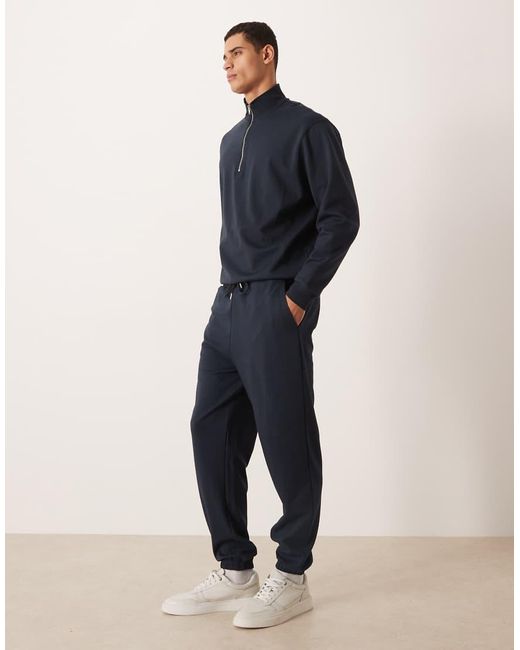 ASOS Blue Co-ord Tapered joggers for men