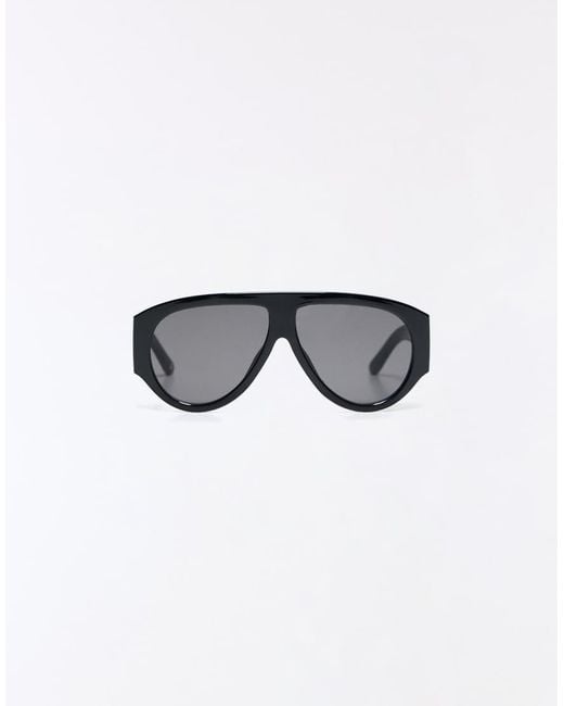 Bershka Brown Plastic Sunglasses
