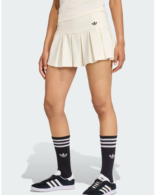 Adidas Originals White Low Waist Sport Skirt