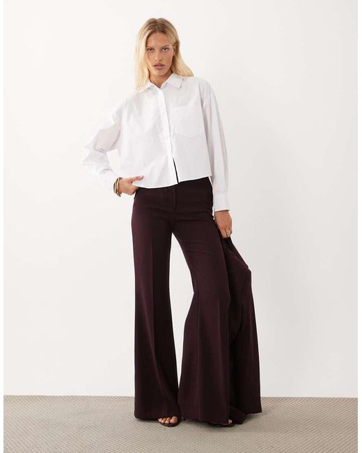 Mango Cropped Overhemd in het White