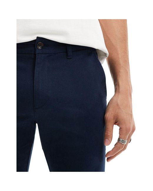 Ben Sherman Blue Slim Fit Stretch Chino Trouser for men