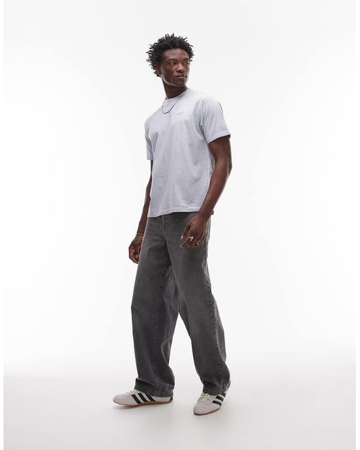 Levi's White Tonal Logo Vintage Oversized Garment Wash T-shirt for men