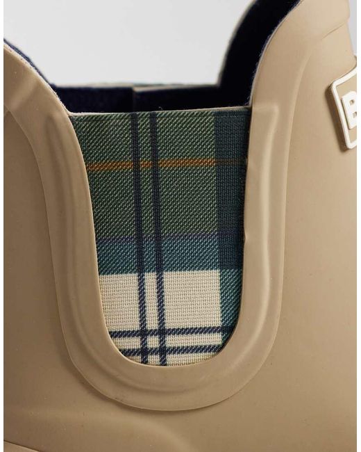 Barbour Natural Wilton Tartan Welly Boots