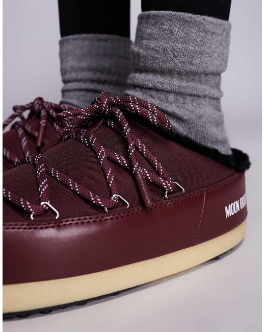 Moon Boot Red Moonboot Evx Mule