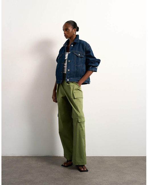 TOPSHOP Blue Denim Balloon Jacket