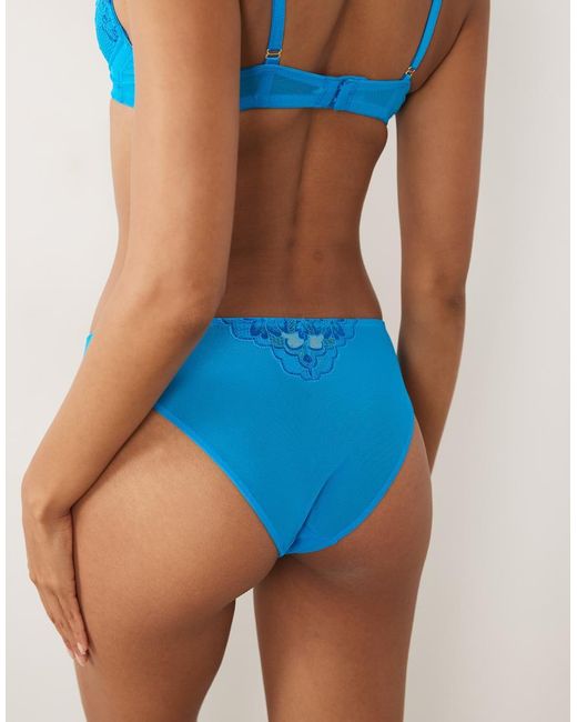 Ann Summers Blue Sexy Lace Brazilian Brief