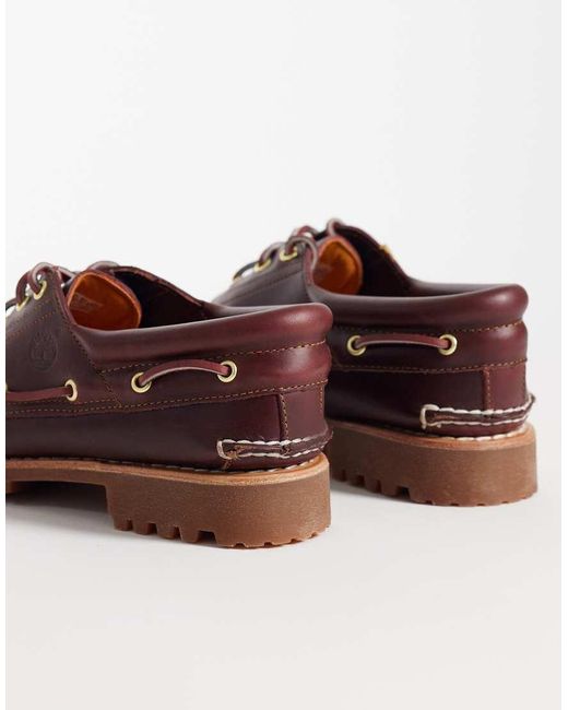 Timberland White Authentics 3 Eye Classic Boat Shoes for men