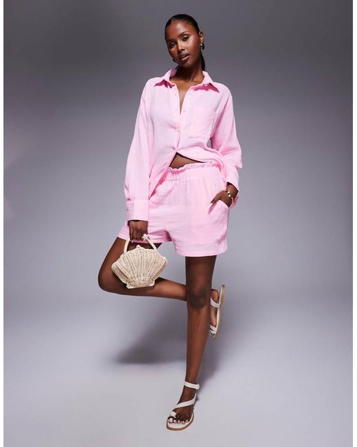 Camicia di Missy Empire in Pink