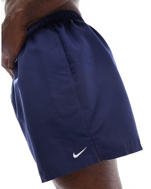 Nike Blue Plus Essential 5 Inch Volley Swim Shorts for men