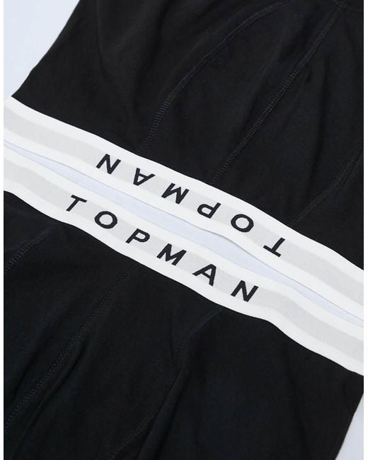 Topman Black 3 Pack Trunk for men