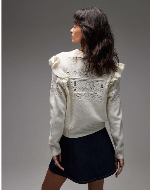 Levi's Gray Shane Flutter Sleeve Knitted Jumper