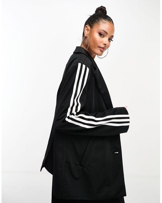 Adidas Originals Black Adicolor 3 Stripe Blazer