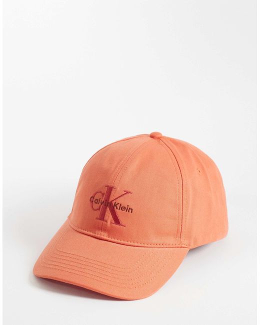 Calvin Klein Jeans – baseballkappe in Orange für Herren