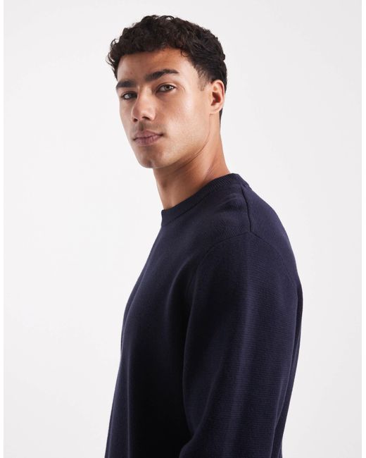 Pull ras Jack & Jones pour homme en coloris Blue