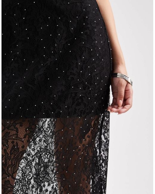 vero moda black lace dress Vmbecca Ls O-neck Lace Dress