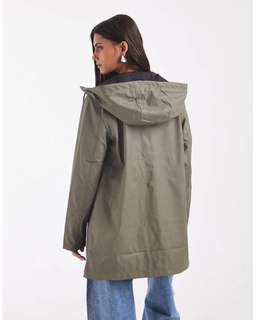 ONLY White Hooded Raincoat
