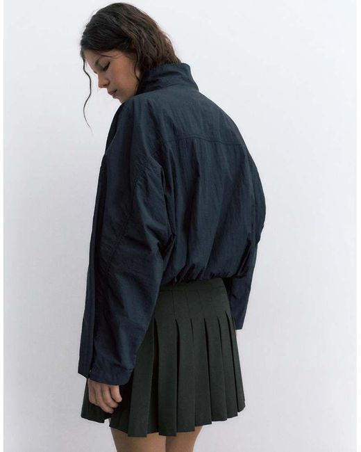 Pull&Bear Mini Plooirok in het Black