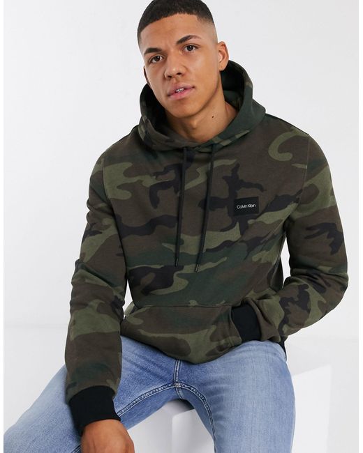 calvin klein hoodie camouflage