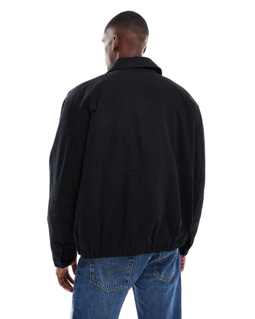 Bomber - délavé ASOS pour homme en coloris Blue
