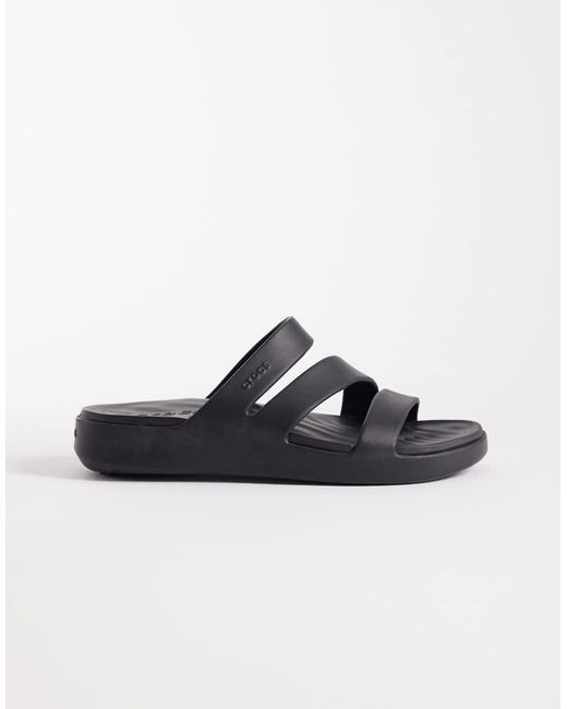 CROCSTM Black Getaway Strappy Sandals