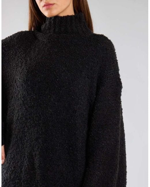 Glamorous Black Relaxed Fit Wide-Sleeve Knit Jumper