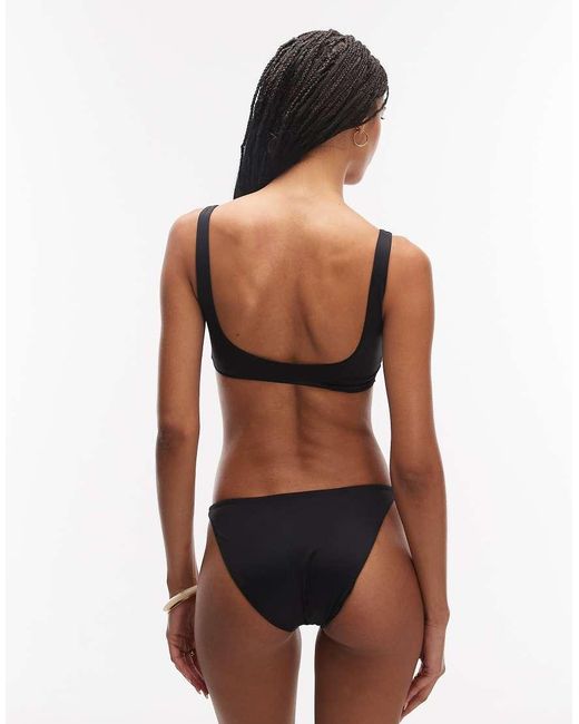 ARKET Black Mix & Match Smock Bikini Bottom