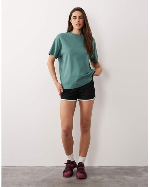 4505 Green Icon Heavyweight Cotton Oversized T-shirt With Quick-dry Finish