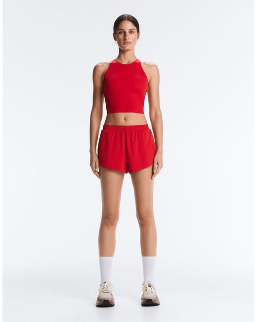 Oysho Red Comfortlux Strap Tank Top With Cups