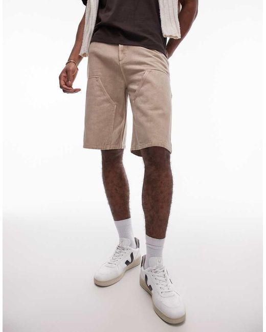 Topman Carpenter Short in het White voor heren